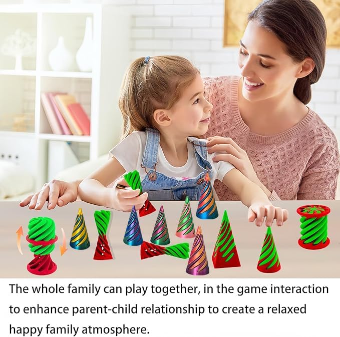 3-Pack Impossible Cone Fidget Toy – Spiral Stress Relief Toy for Kids & Adults