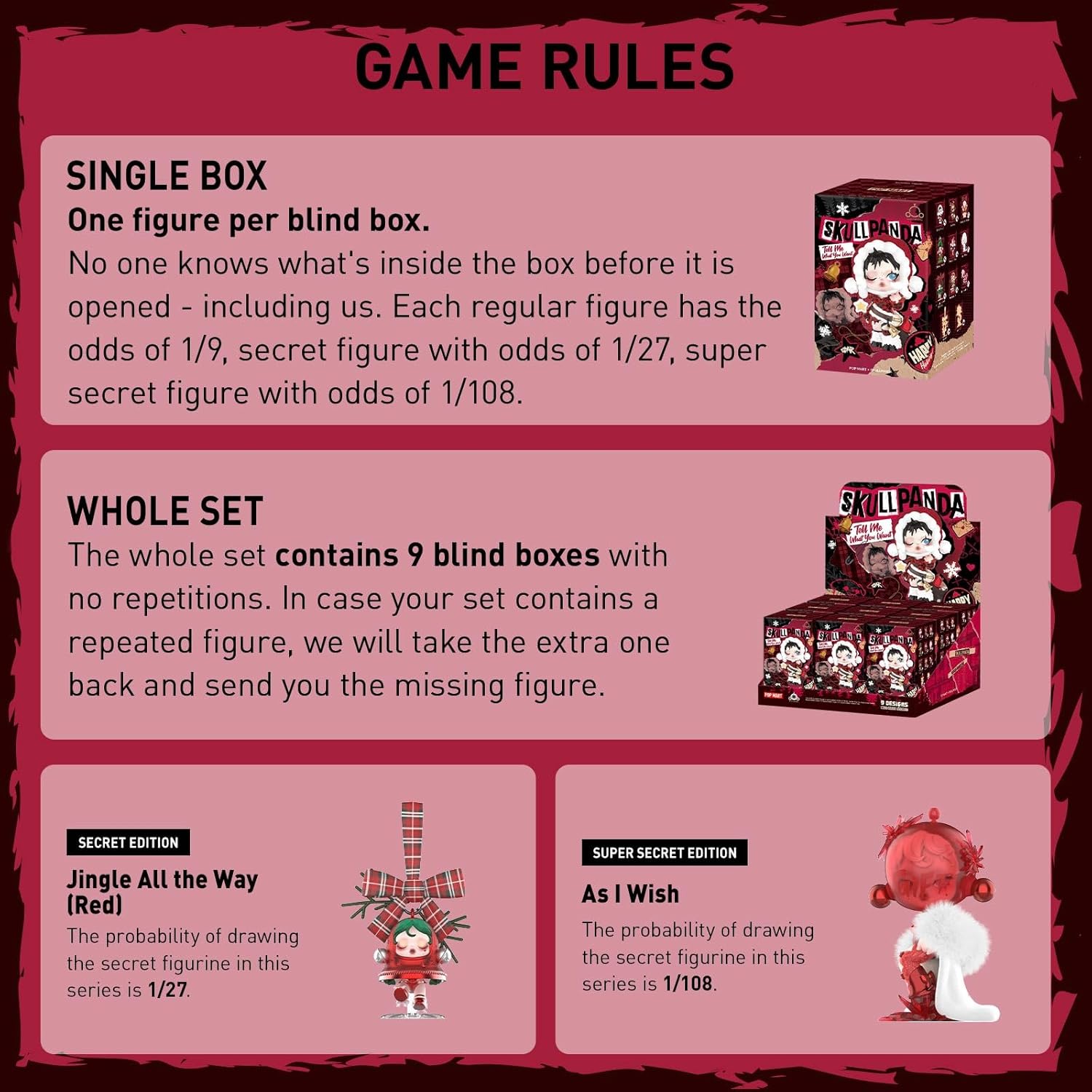 POP MART SKULLPANDA Wishing Time Series Blind Box – Dreamy Mystery Collectibles for Fans & Collectors